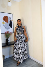 ABENA LUXE MIDI AKWETE DRESS