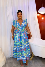 Royal Azure Akwete Dress 💙✨