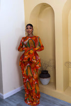 Sade Flame Dress (Beaded)