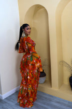 Sade Flame Dress (Beaded)