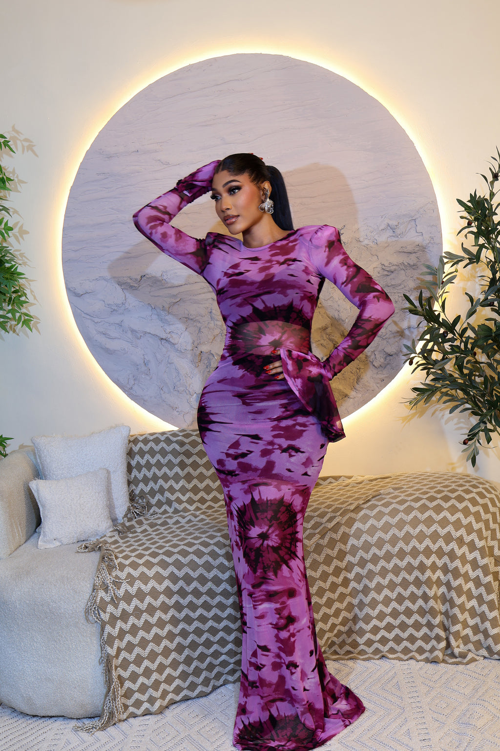 Asake Belle Dress 🖤 (Afro Print)