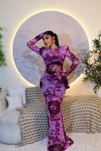Asake Belle Dress 🖤 (Afro Print)