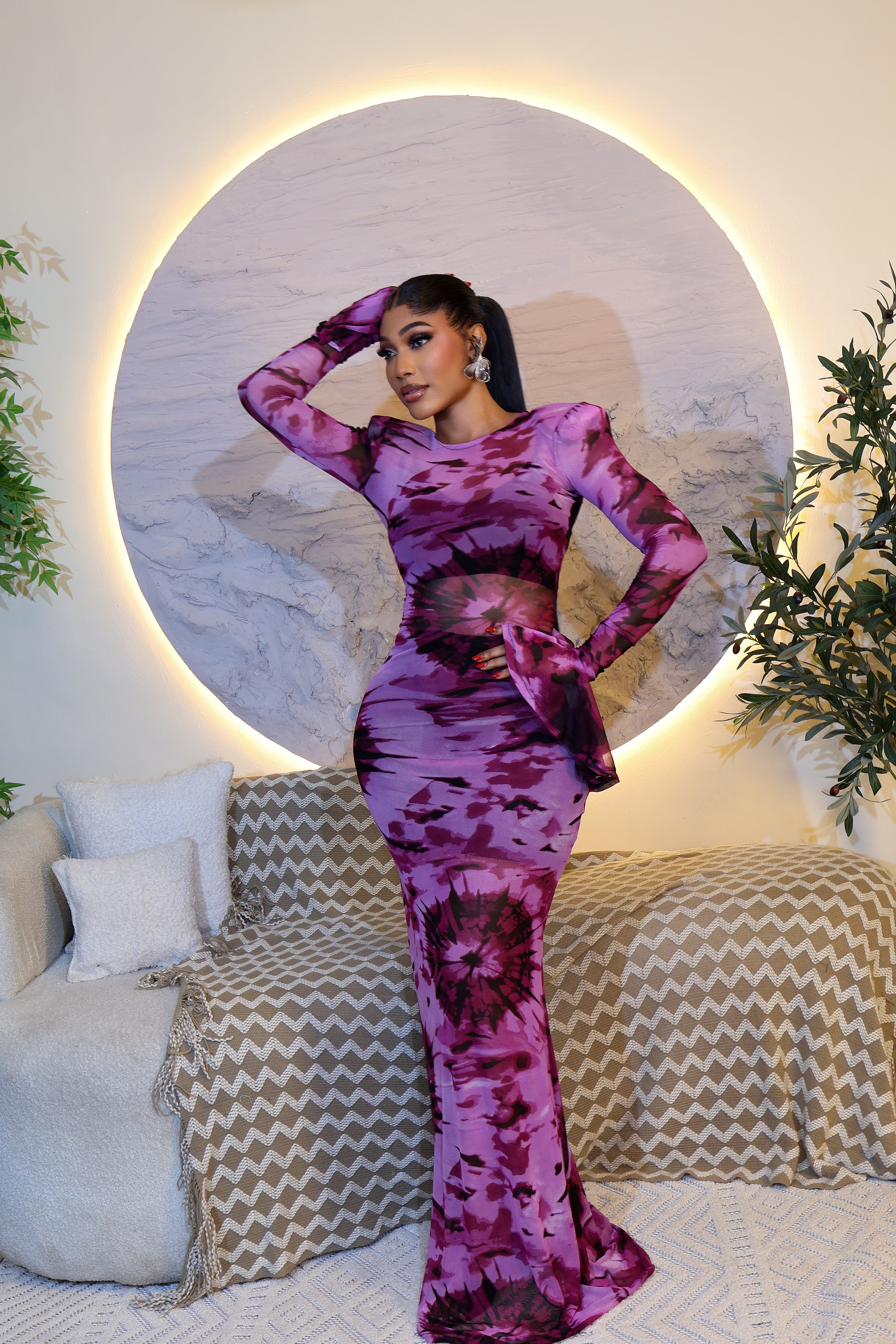 Asake Belle Dress 🖤 (Afro Print)