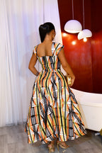 Serwaa Royale Akwete Dress In Yellow