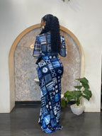 AfroZest Luna set ( Top and Skirt)