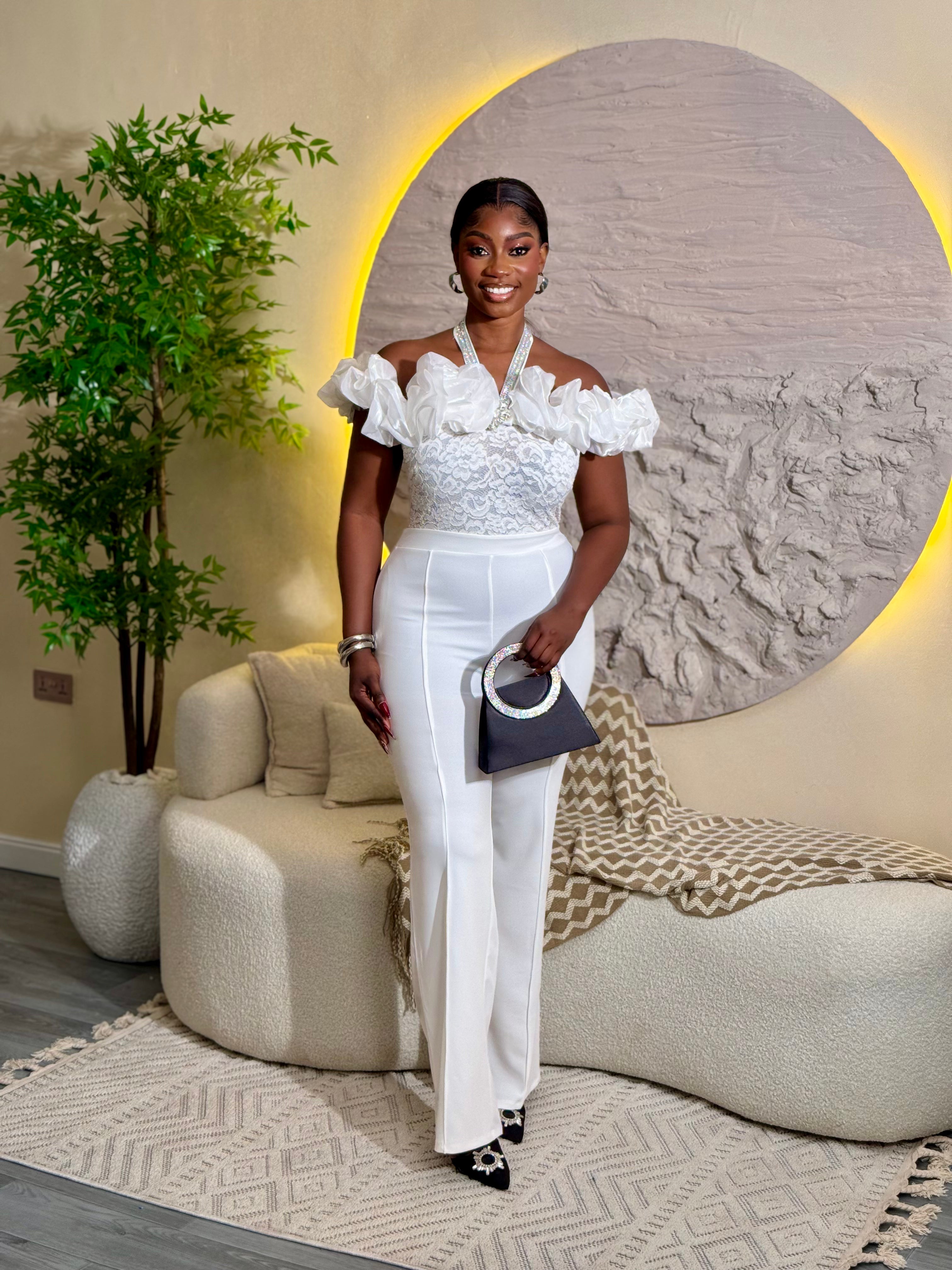 EMPRESS JUMPSUIT In White